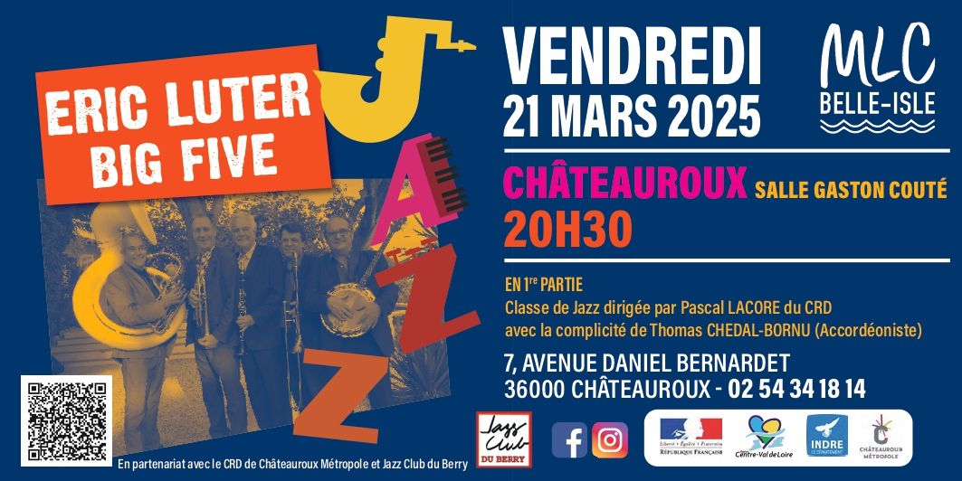 CONCERT JAZZ : ERIC LUTER BIG FIVE