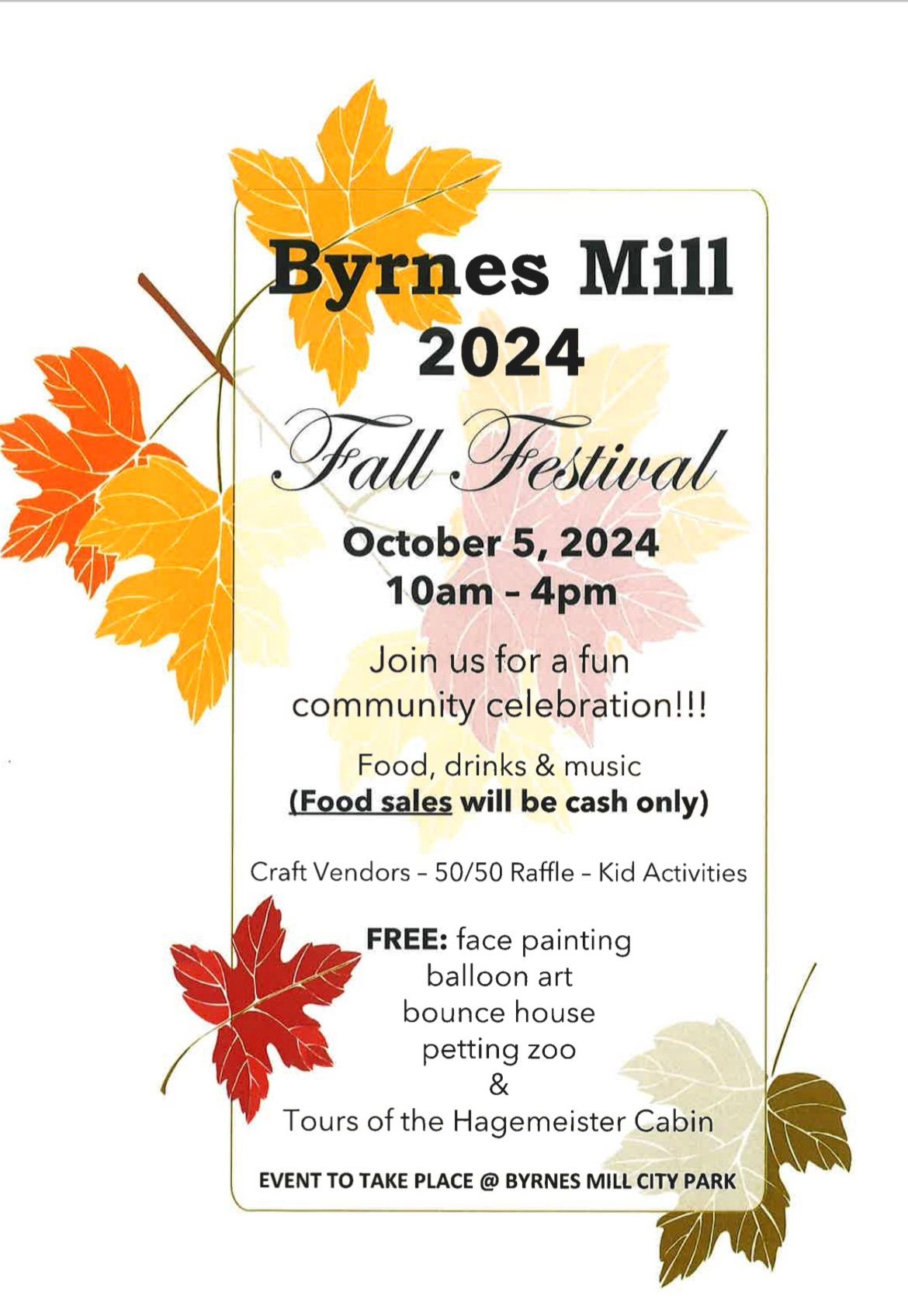 Byrnes Mill Fall Festival 