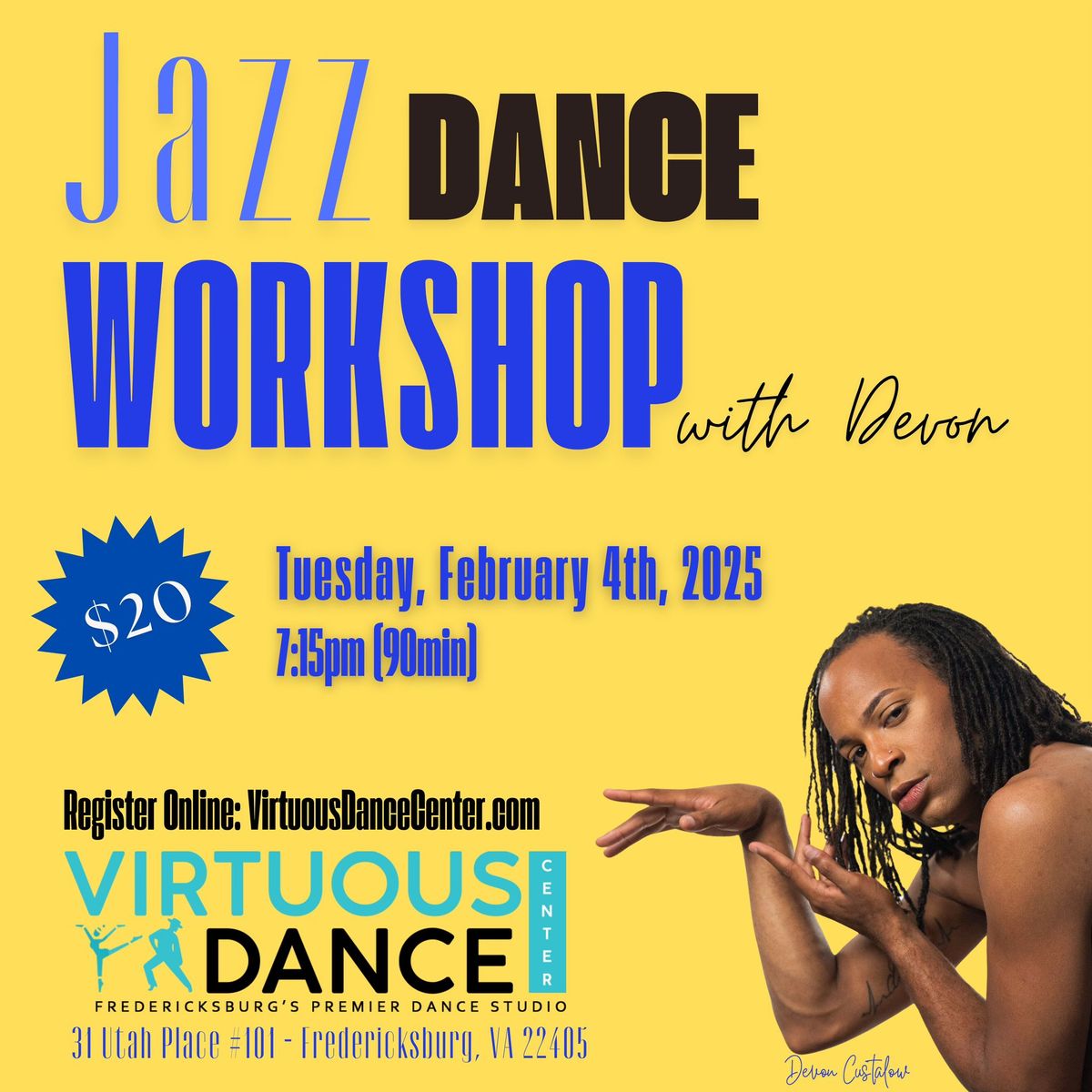 Jazz Dance Workshop with Devon Custalow