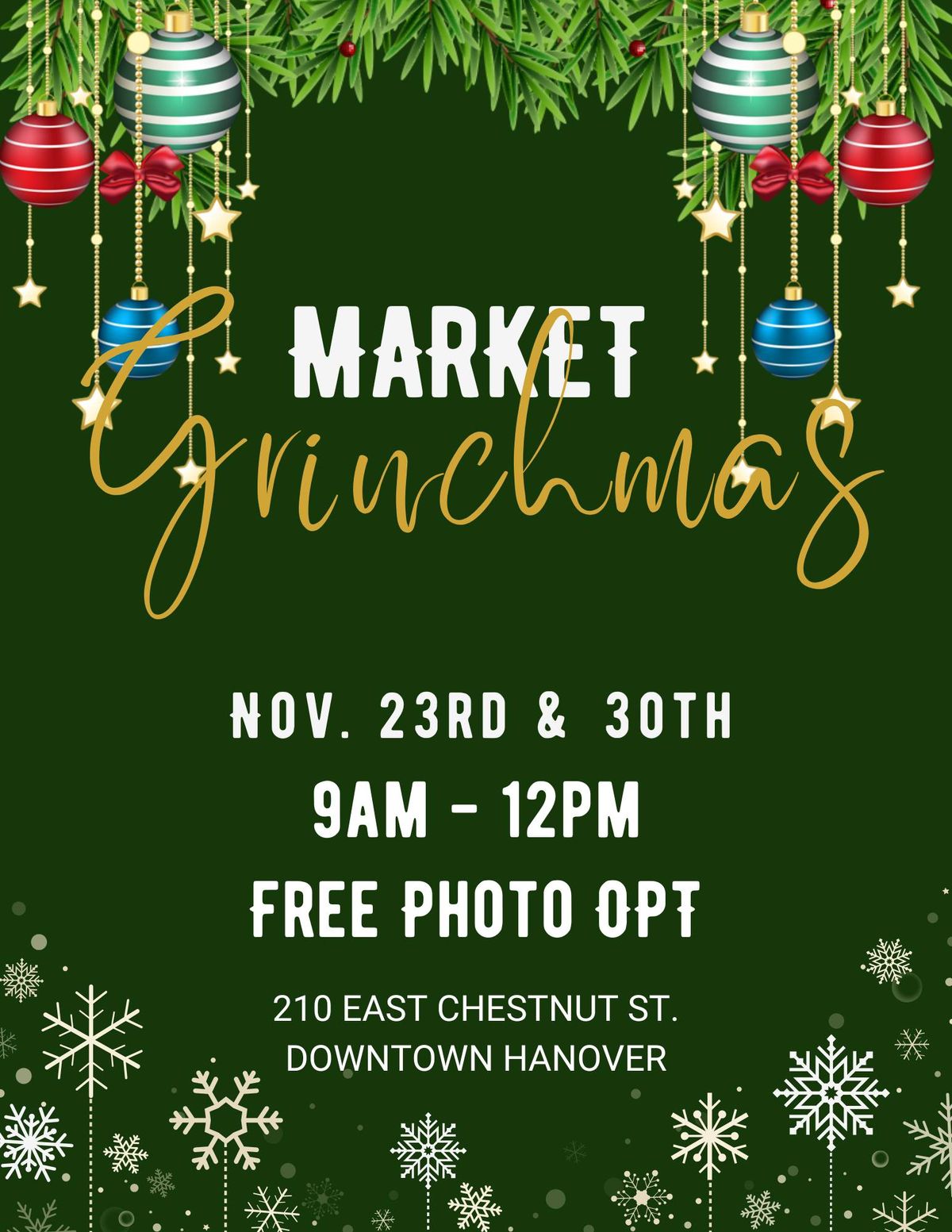 Hanover Market House's Grinchmas - 2024