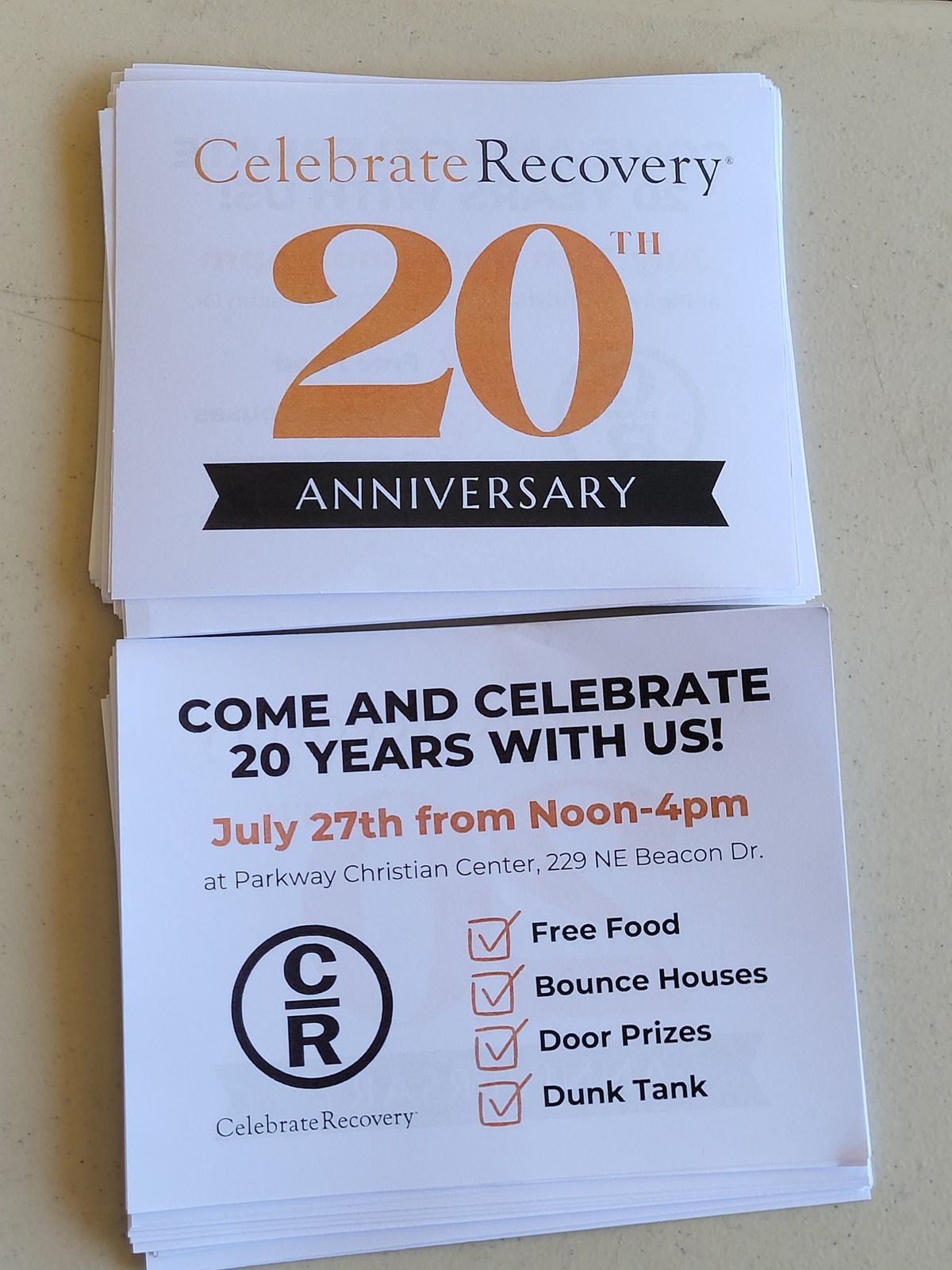 20 year Anniversary for Celebrate Recovery Grants Pass 