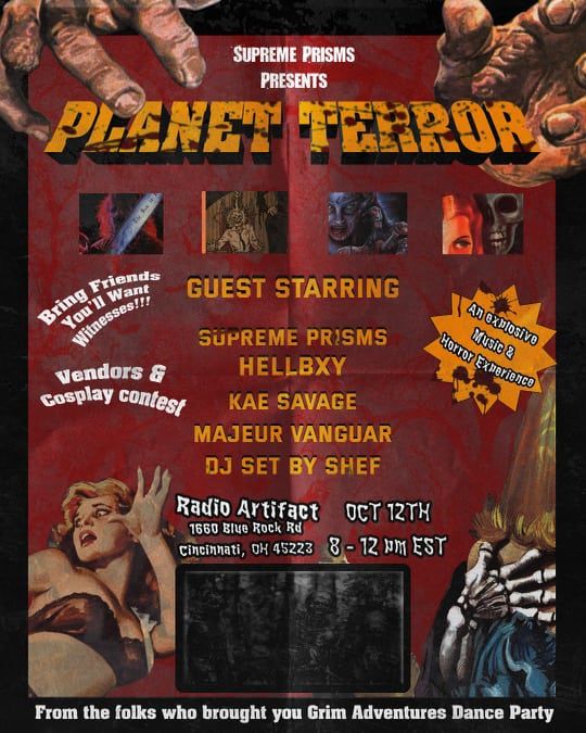 \u201cWelcome to Planet Terror\u201d Music Horror Experience. \/\/\/ LIVE at Radio Artifact 2024.10.12