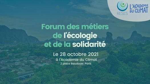 Forum des m\u00e9tiers pour l\u2019\u00e9cologie et la solidarit\u00e9
