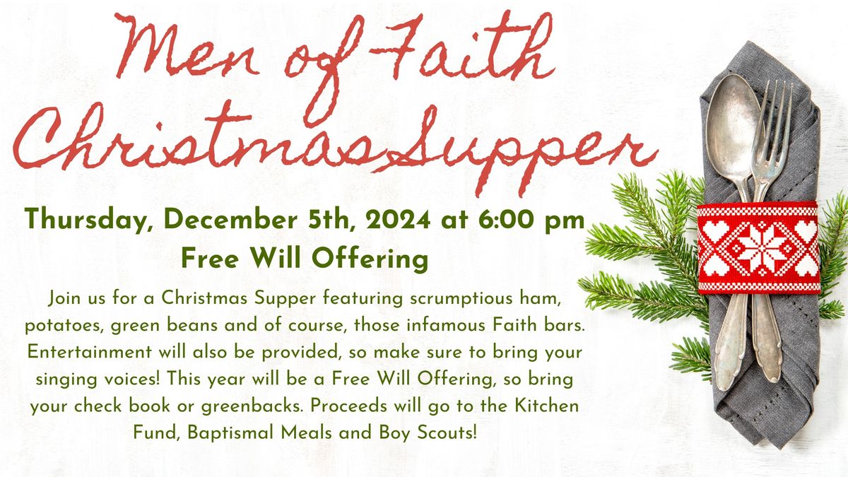 Men of Faith Christmas Supper