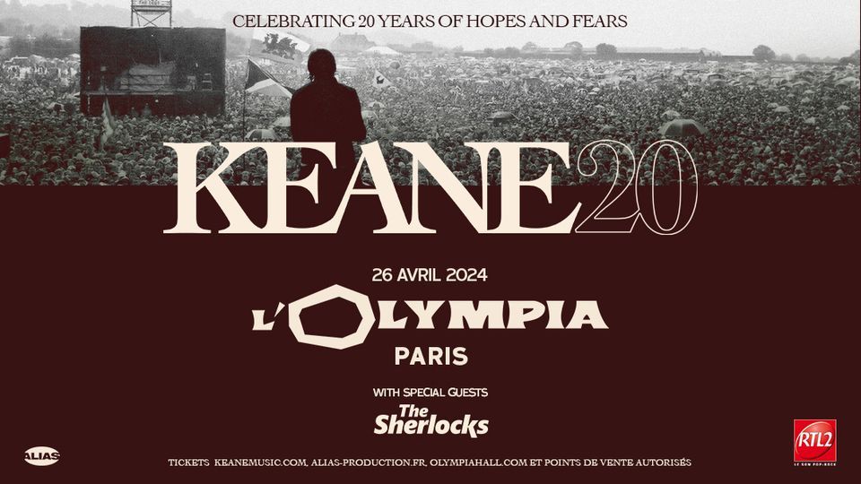 KEANE \u2022 Paris - L'Olympia \u2022 26 avril 2024