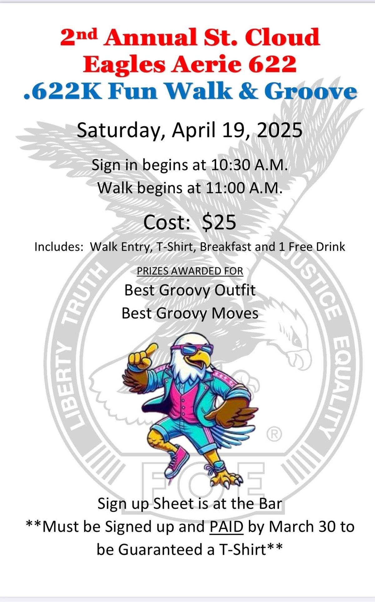 2nd Annual .622k Fun Walk and Groove