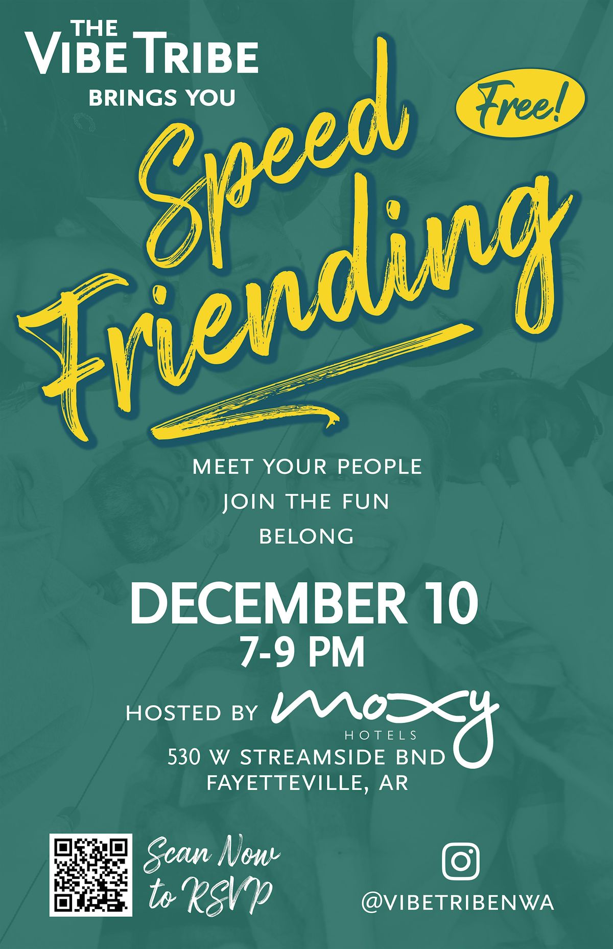 FREE Speedfriending Event for Young Professionals (NWA, 25-44 yo)