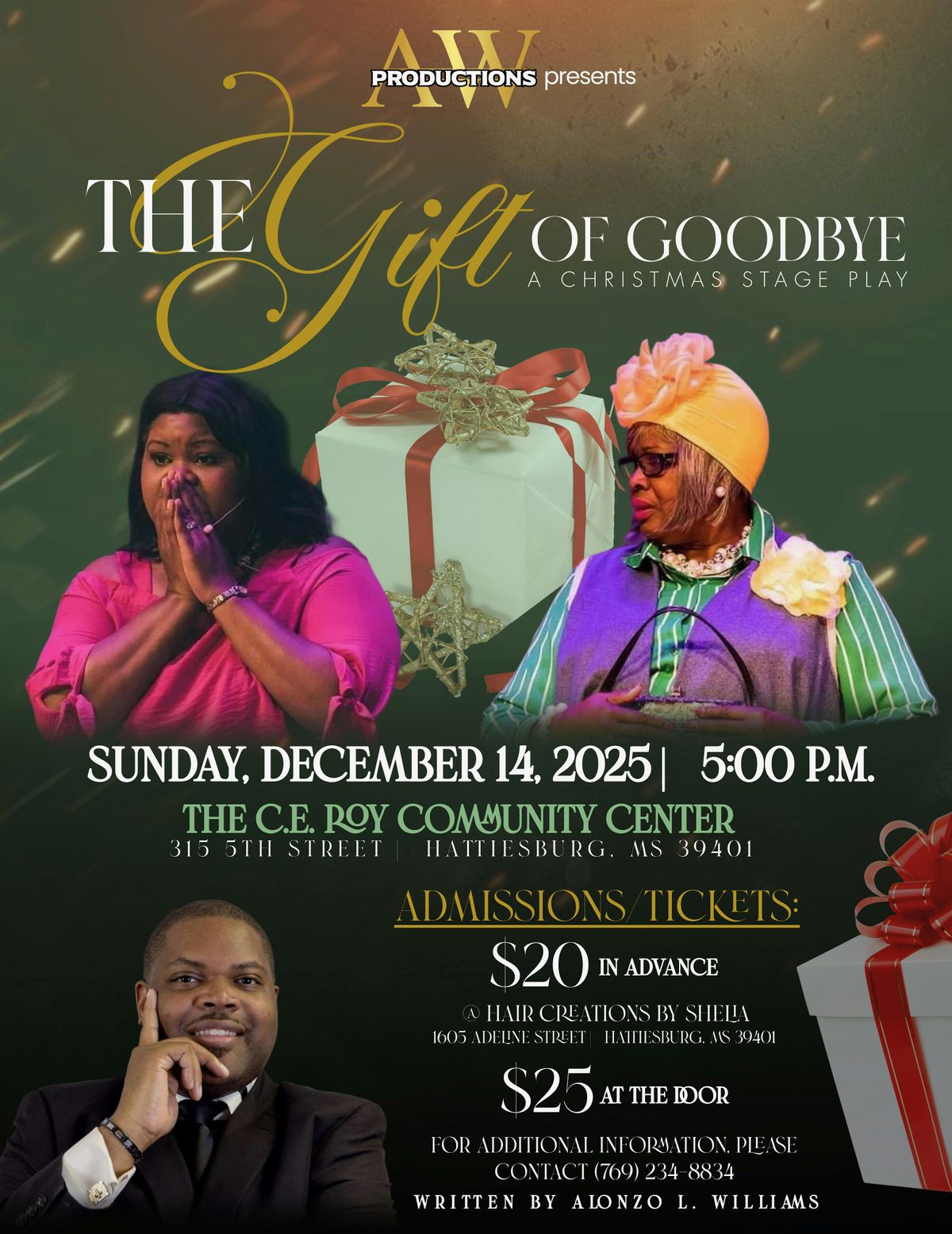 Alonzo Williams Presents " The Gift of Goodbye" A Christmas Stage Play