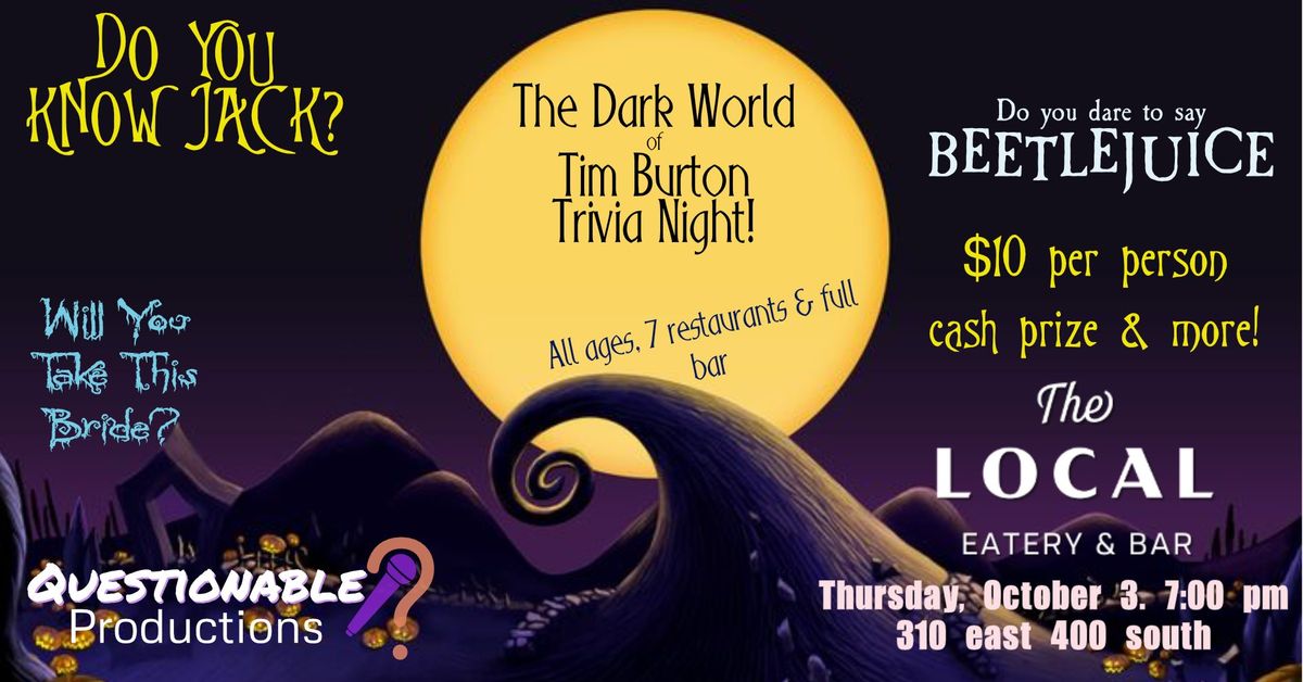 Beetlejuice, Nightmare Before Christmas & More Trivia Night!