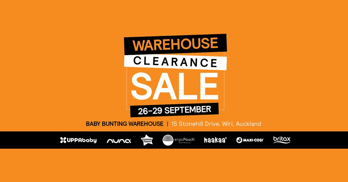 BABY BUNTING WAREHOUSE CLEARANCE SALE