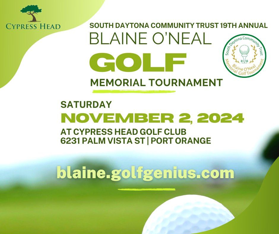 Blaine O'Neal Memorial Golf Tournament