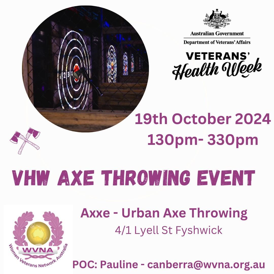 WVNA - Canberra  Axe Throwing Event