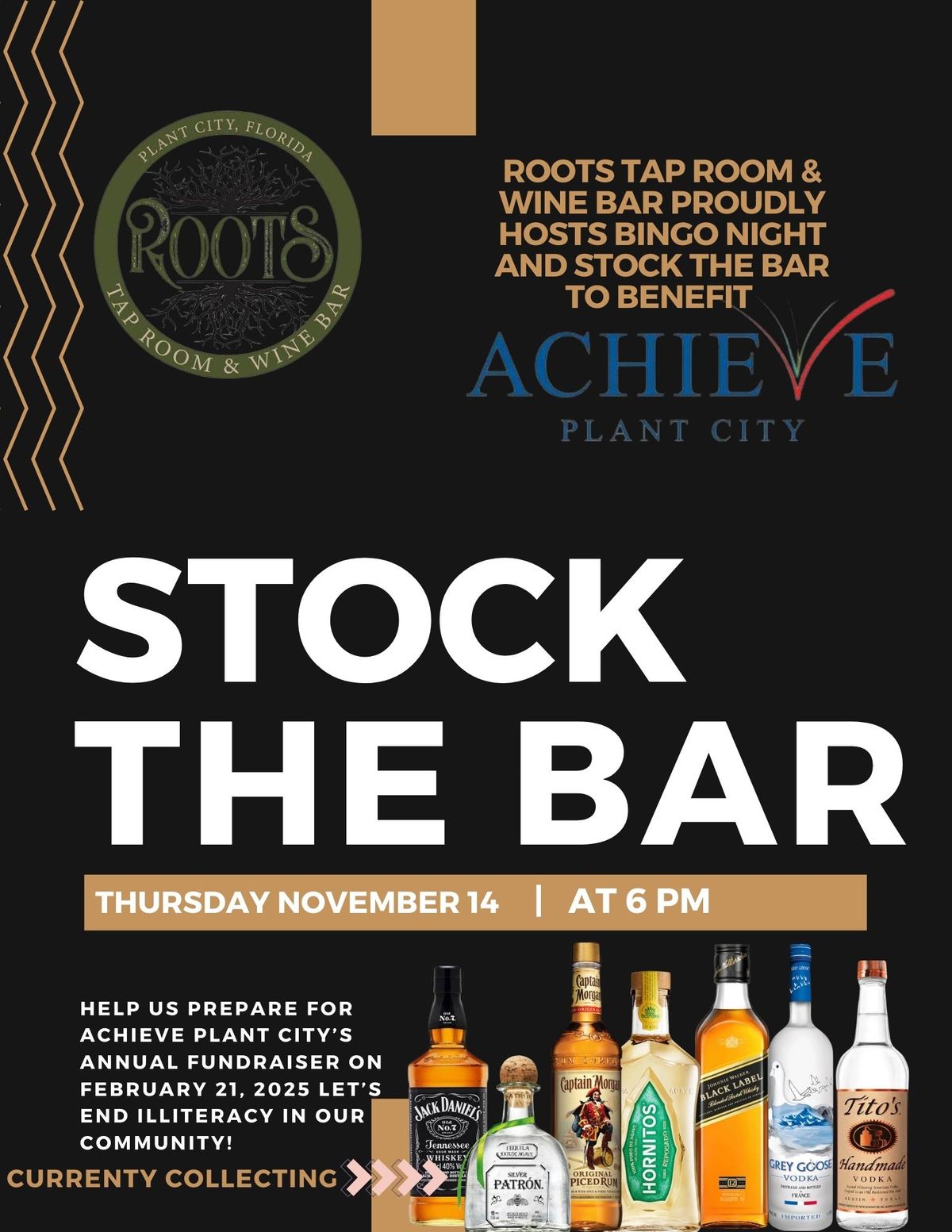 Stock the Bar for Achieve Plant City