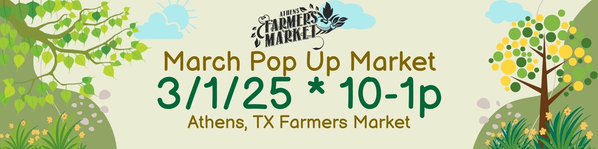 March Pop Up Market