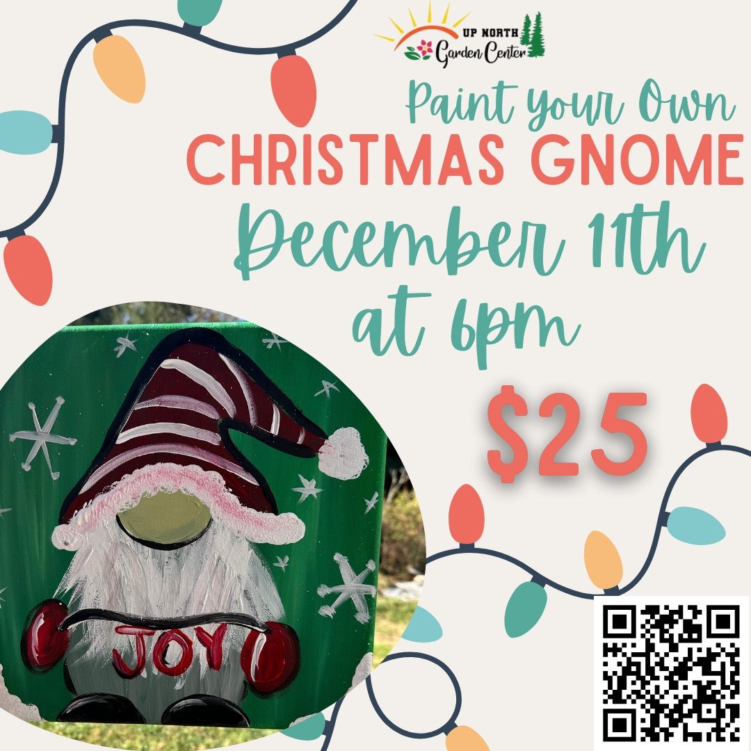 Canvas Painting: Christmas Gnome