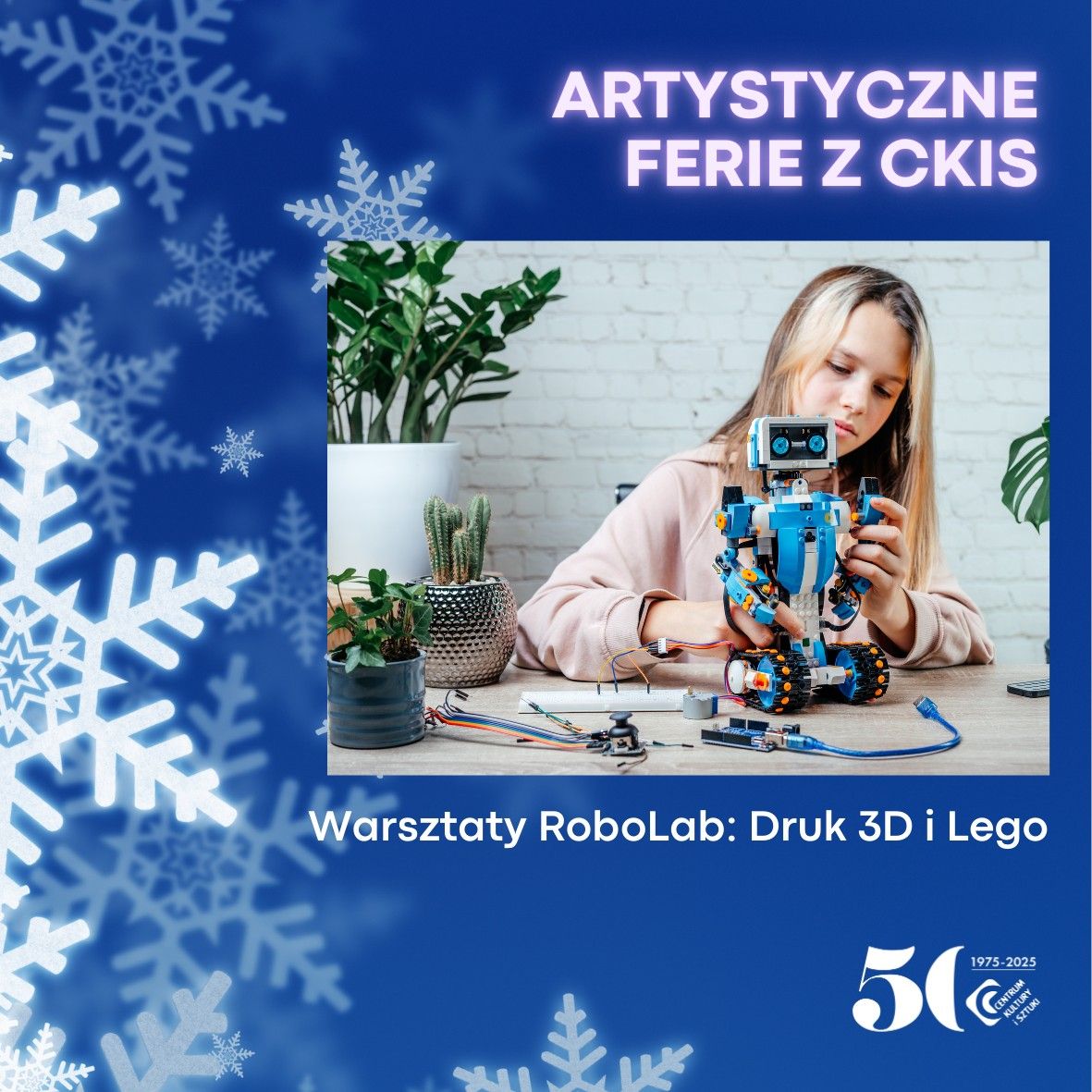 Warsztaty RoboLab: Druk 3D i Lego \/Artystyczne Ferie 2025