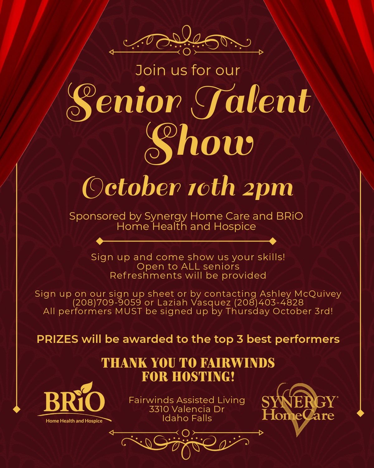 Join Our Senior Talent Show!