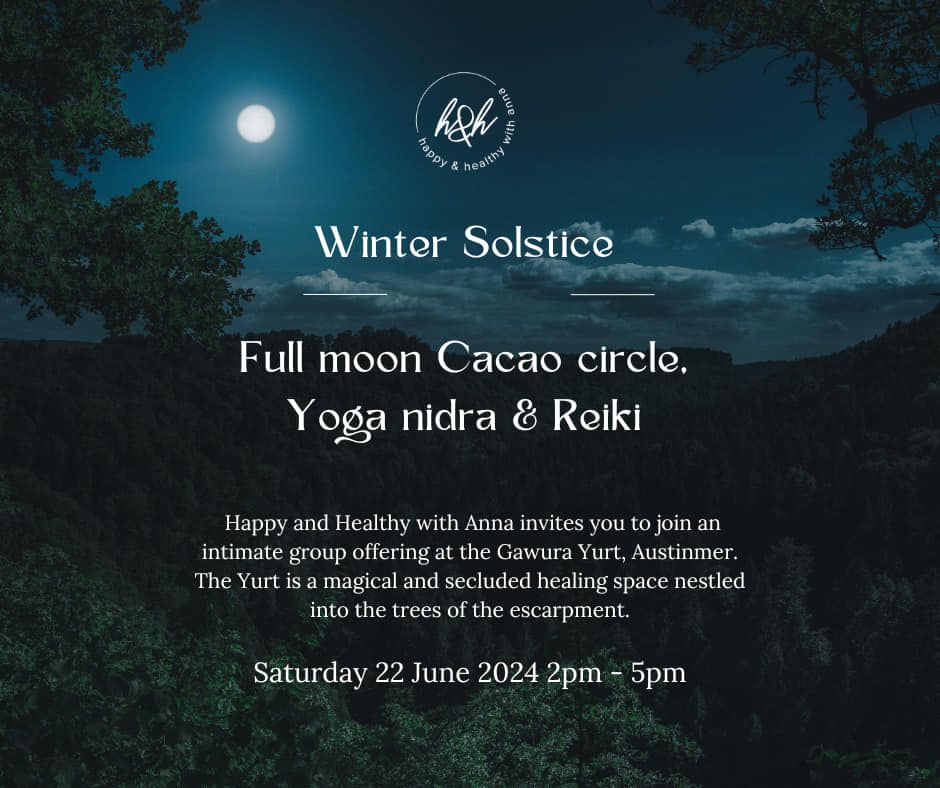 Full moon Cacao circle, Yoga nidra and Reiki