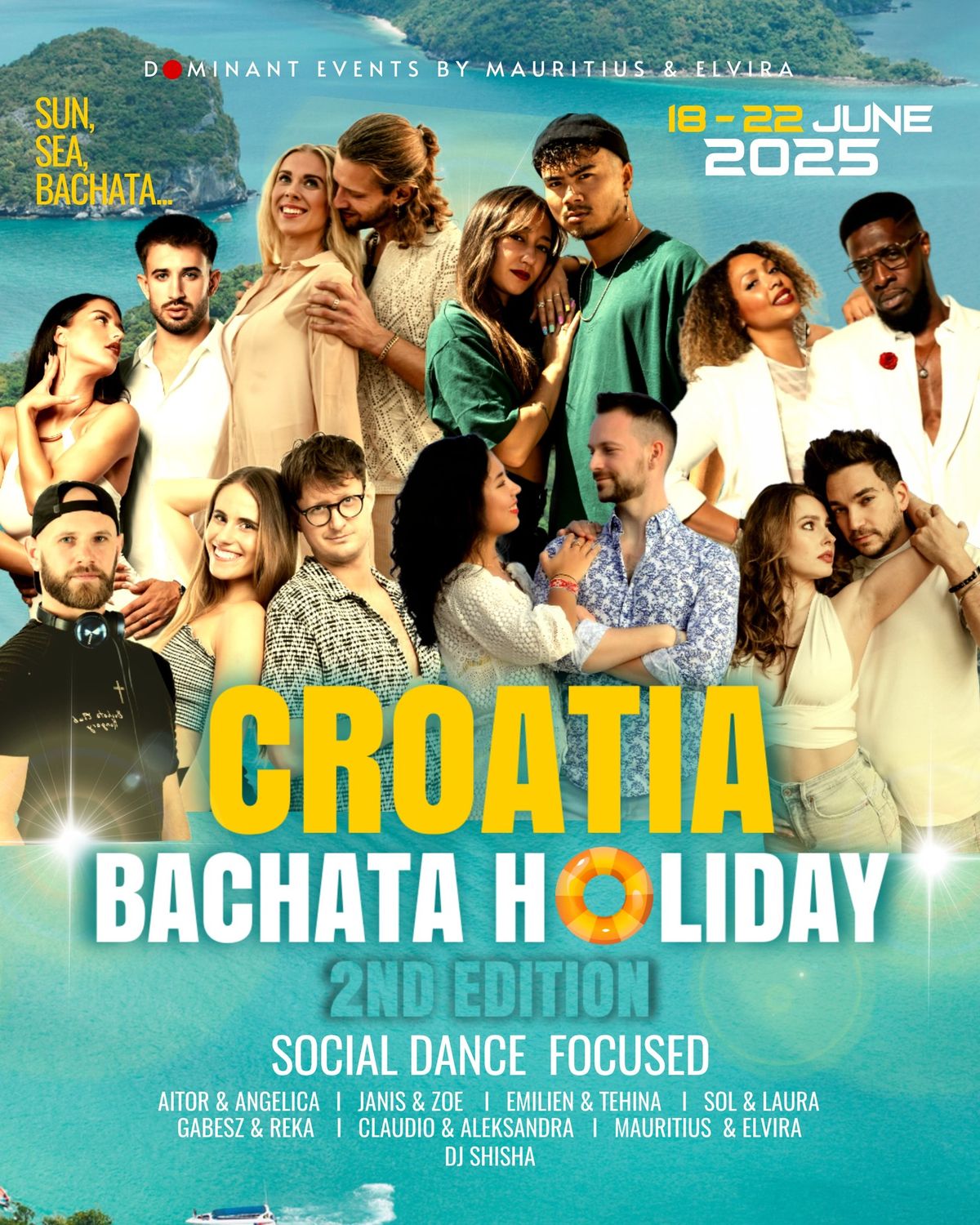 Croatia Bachata Holiday 2025 (18.-22.6., Tisno)