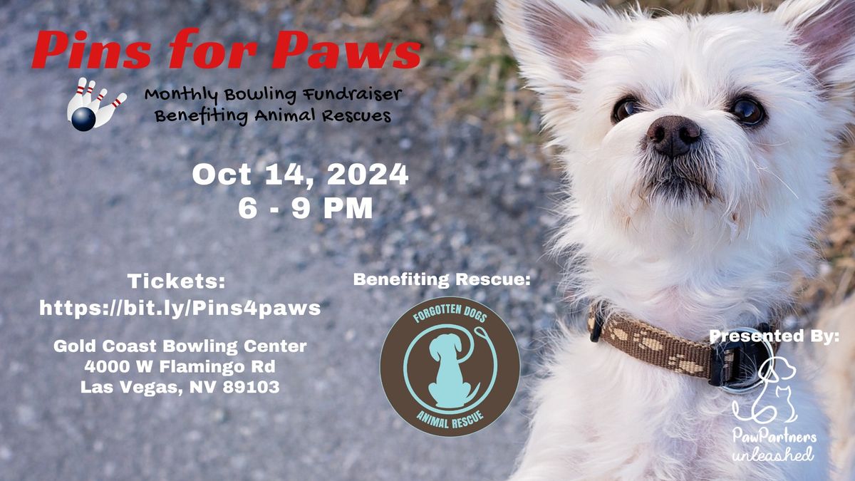 Pins for Paws Benefiting Forgotten Dogs Animal Rescue