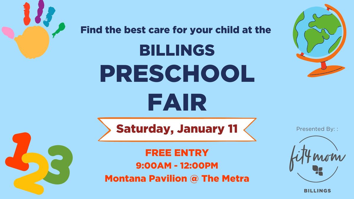 Fit4Mom Billings Presents: Billings Preschool Fair