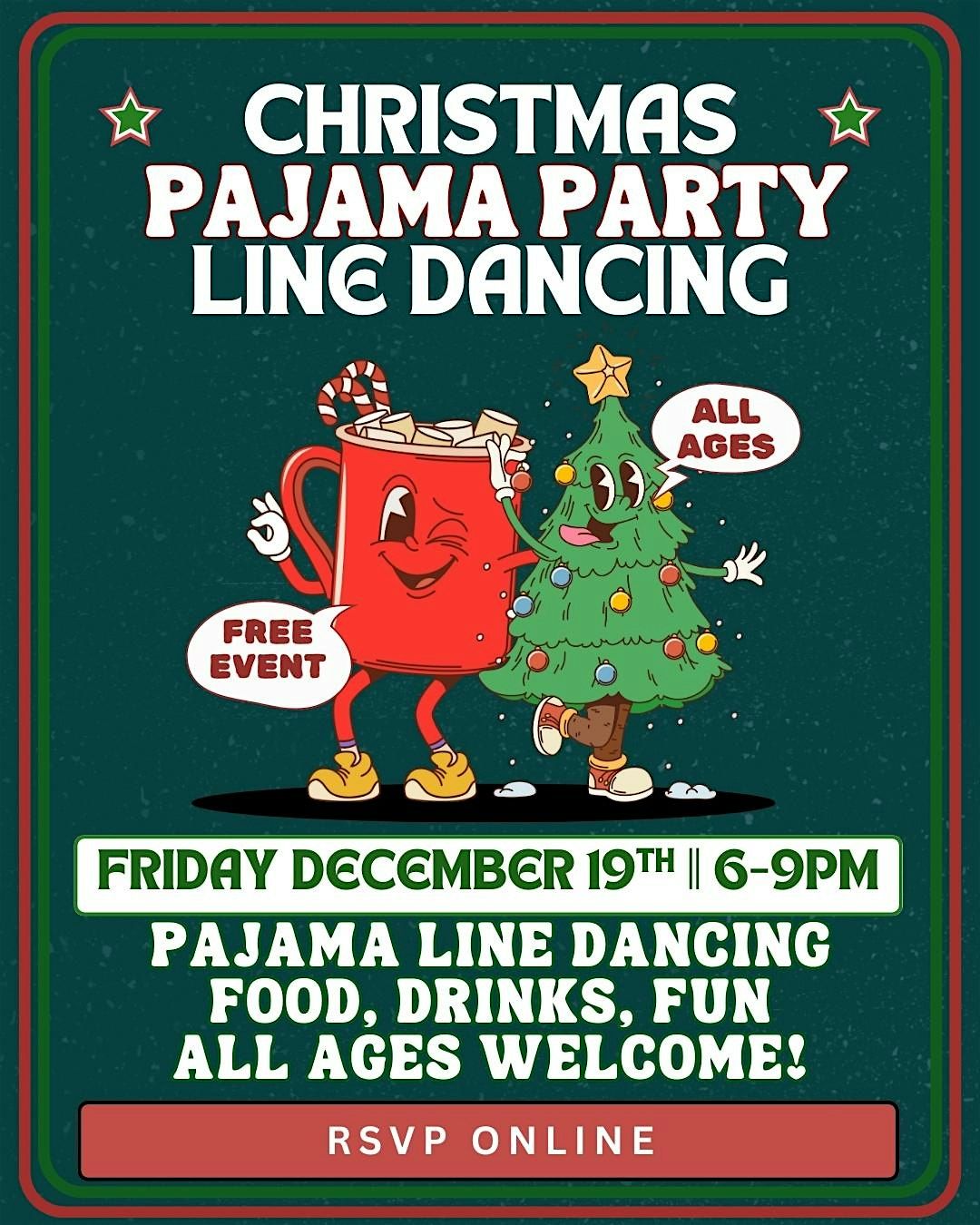 Christmas Pajama Line Dancing