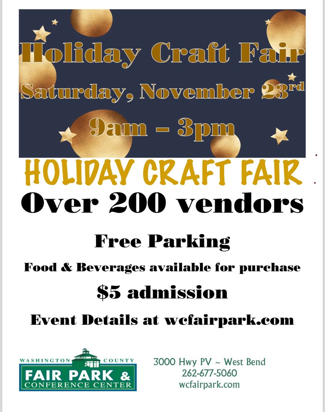 Holiday Craft Fair-Washington County Fair Park