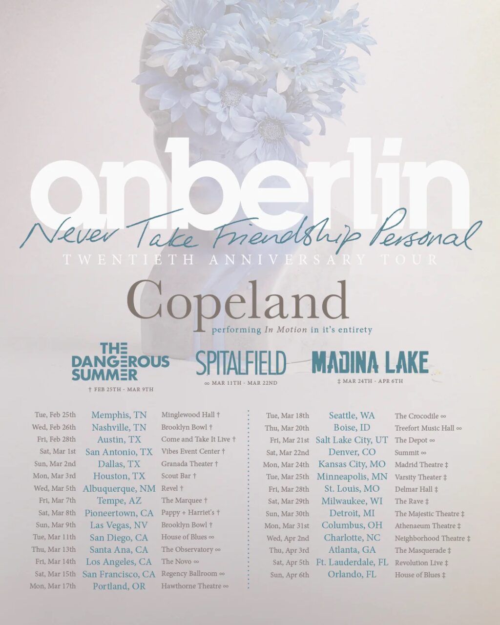 Anberlin at Delmar Hall