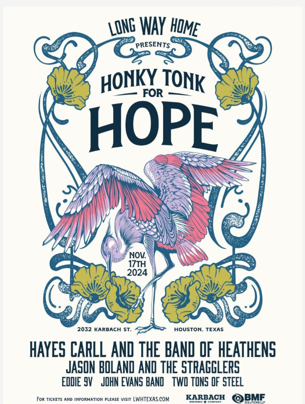 Honkytonk for Hope 2024, Karbach St, Houston, TX 77092, United States