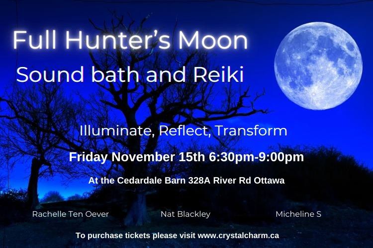 Full Hunter's Moon Sound Bath and Reiki