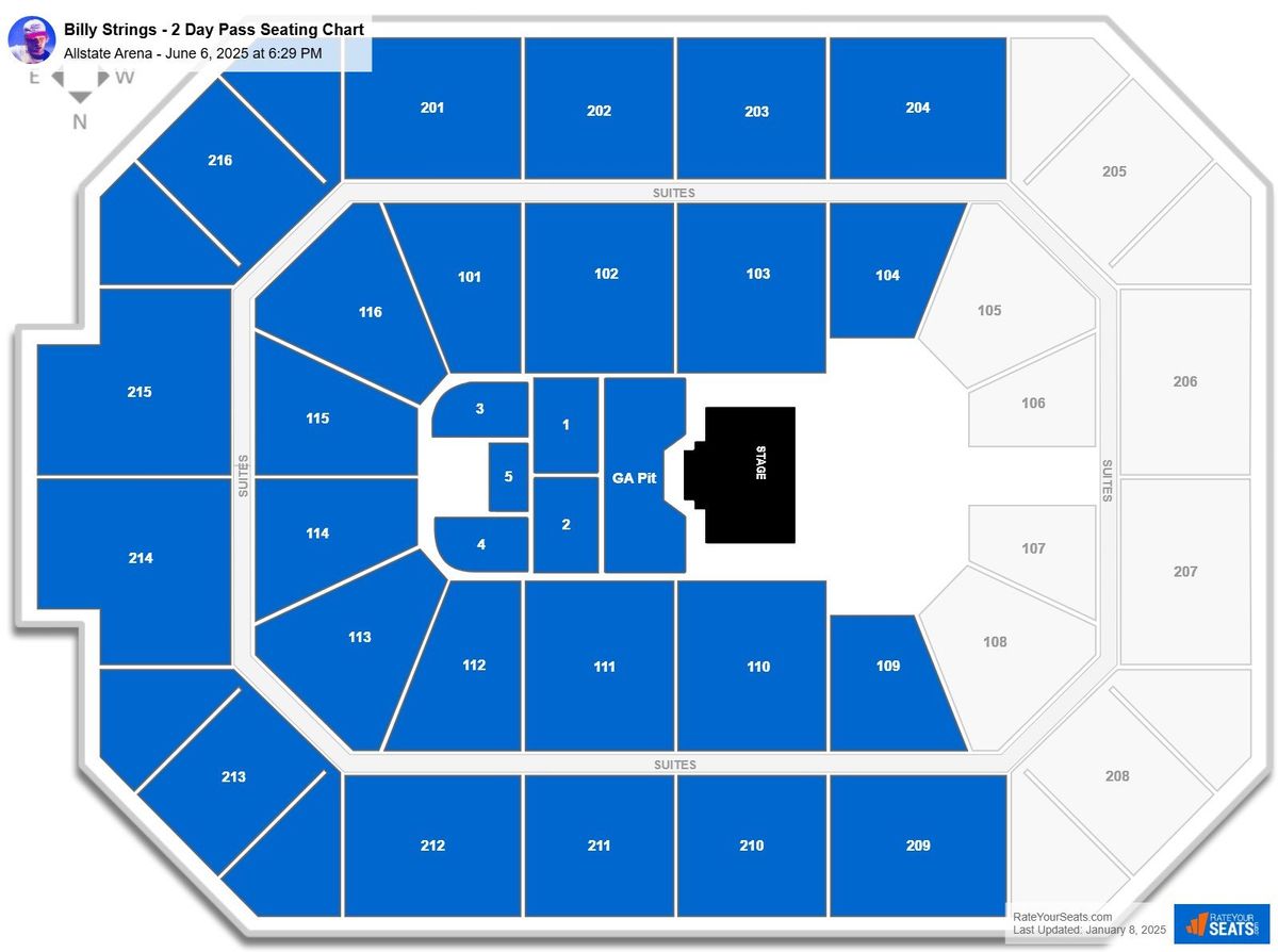 Billy Strings - 2 Day Pass at Allstate Arena