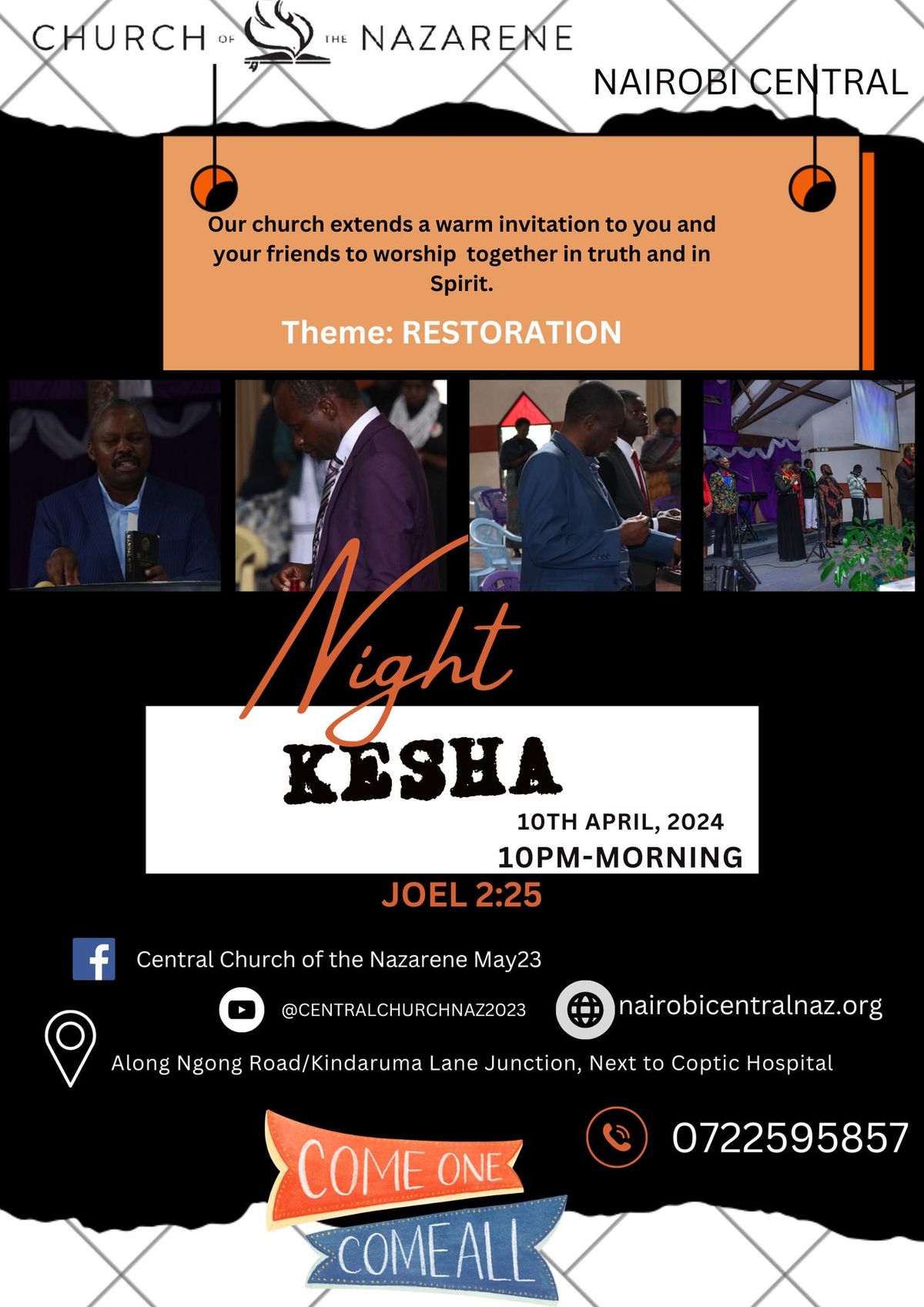 Night Kesha, Nairobi Central Church of the Nazarene.
