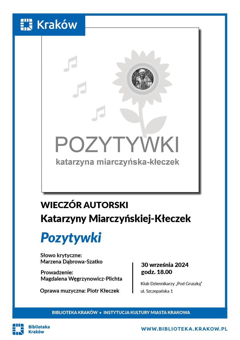 Promocja ksi\u0105\u017cki Katarzyny Miarczy\u0144skiej-K\u0142eczek "Pozytywki"