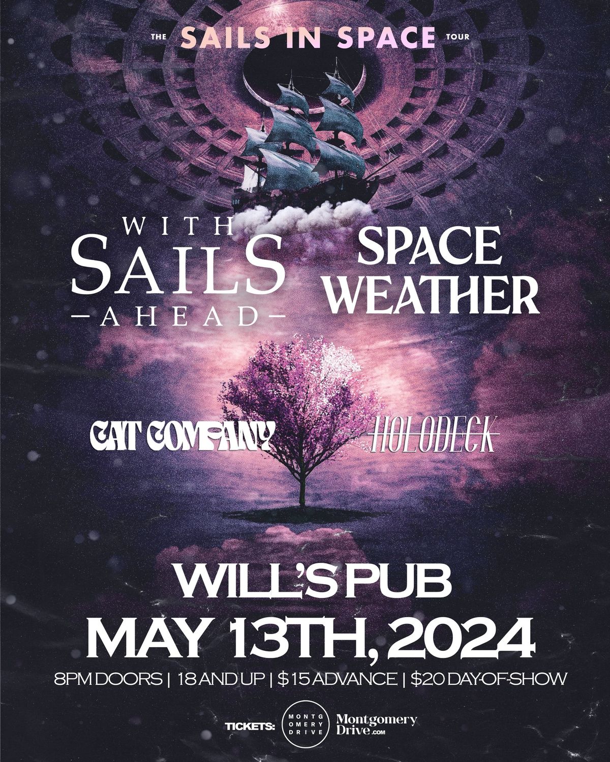 With Sails Ahead and Space Weather with Cat Company and Holodeck at Will\u2019s Pub - Orlando, FL