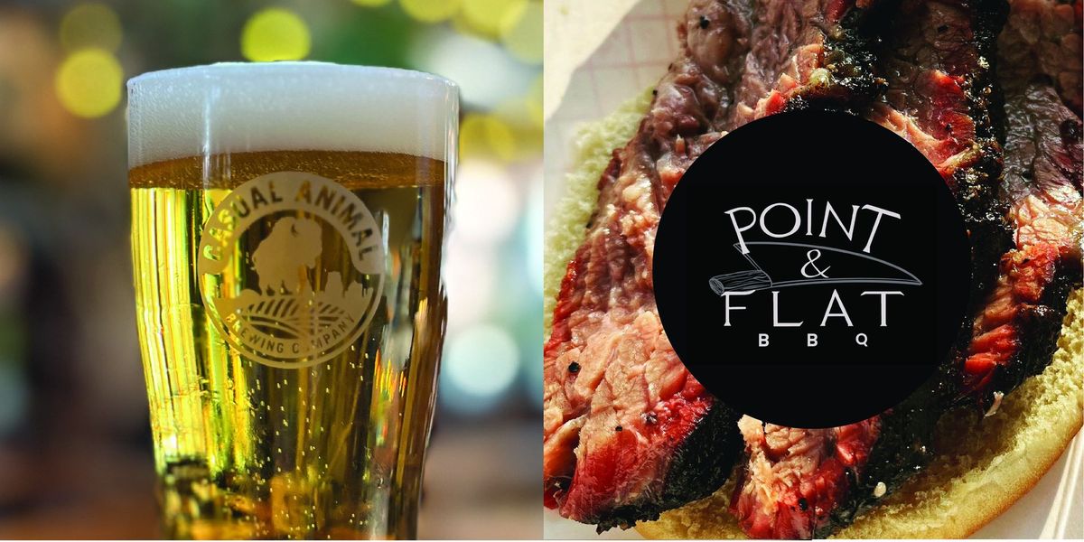 Point & Flat BBQ at Casual Animal Brewing