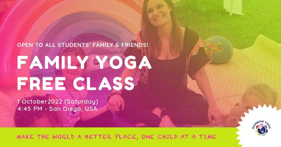 [SAN DIEGO] Rainbow Yoga Training Free Family Class
