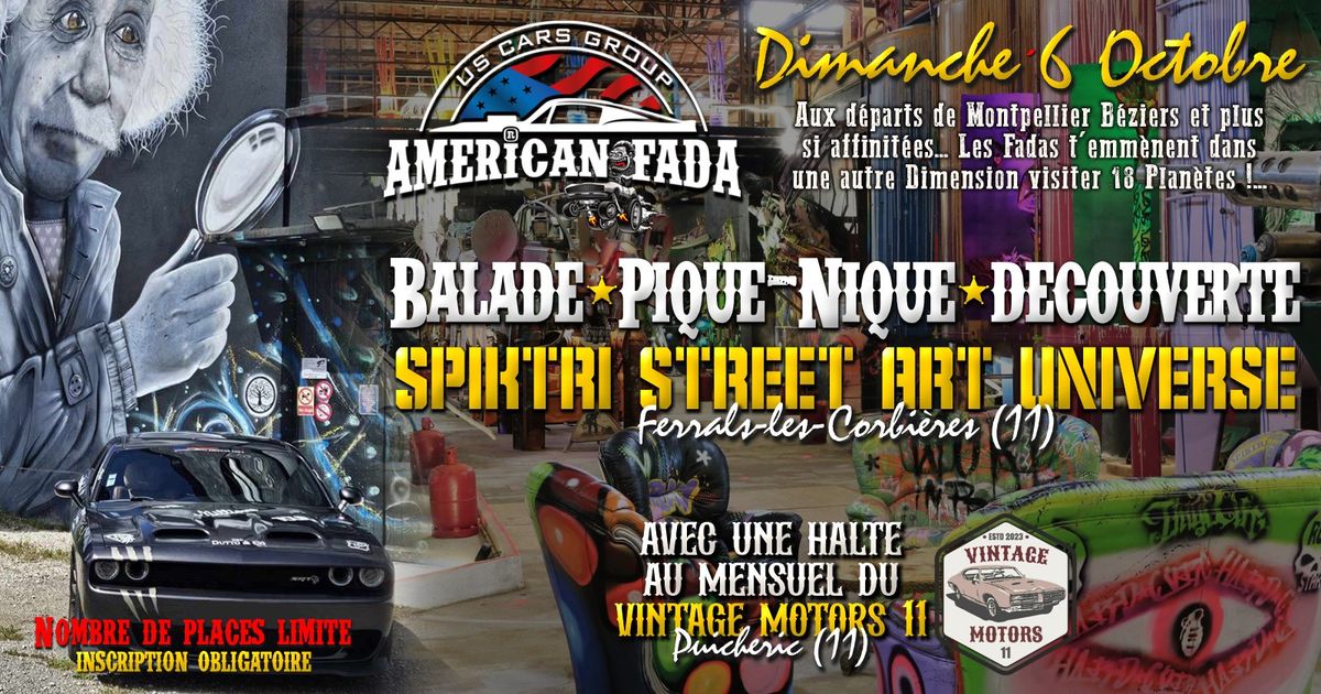 American Fada \u2013 Balade Pique-Nique \u2013 Spiktri Street Art Universe \u2013 6 Oct. - Ferrals-les Corbi\u00e8res