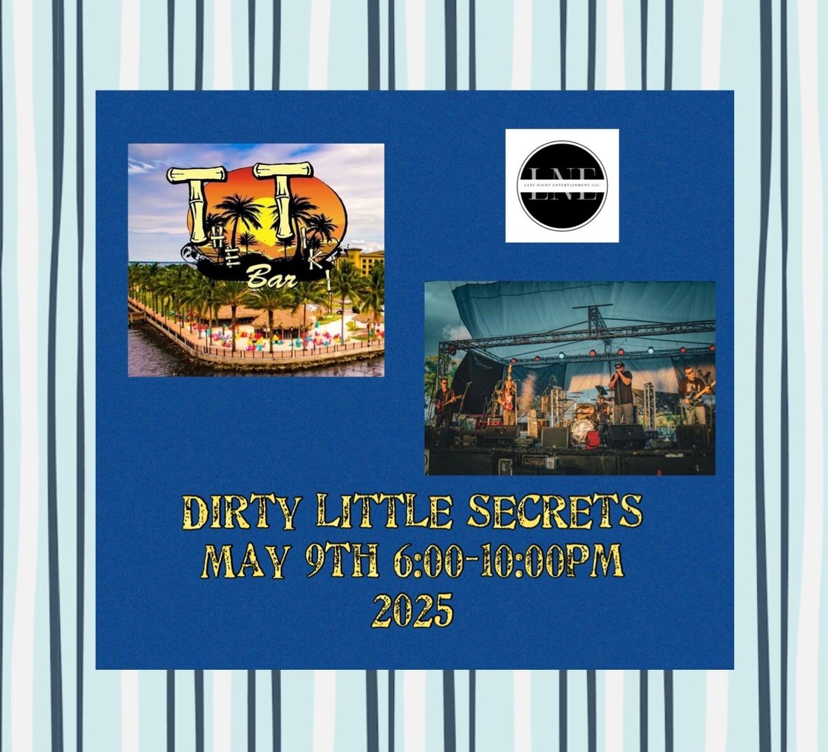 Dirty Little Secrets at TT\u2019s Tiki Bar on Charlotte Harbor\ud83c\udfdd\ufe0f