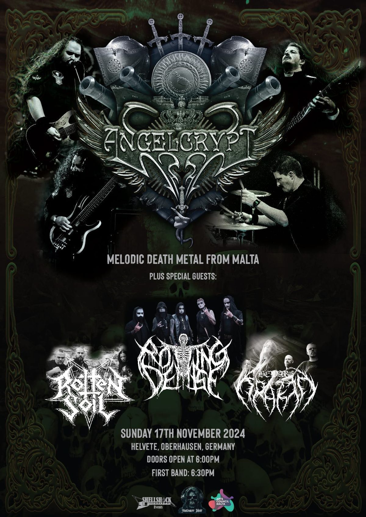 ANGELCRYPT live in Oberhausen & Special Guest ROTTING DEMISE 