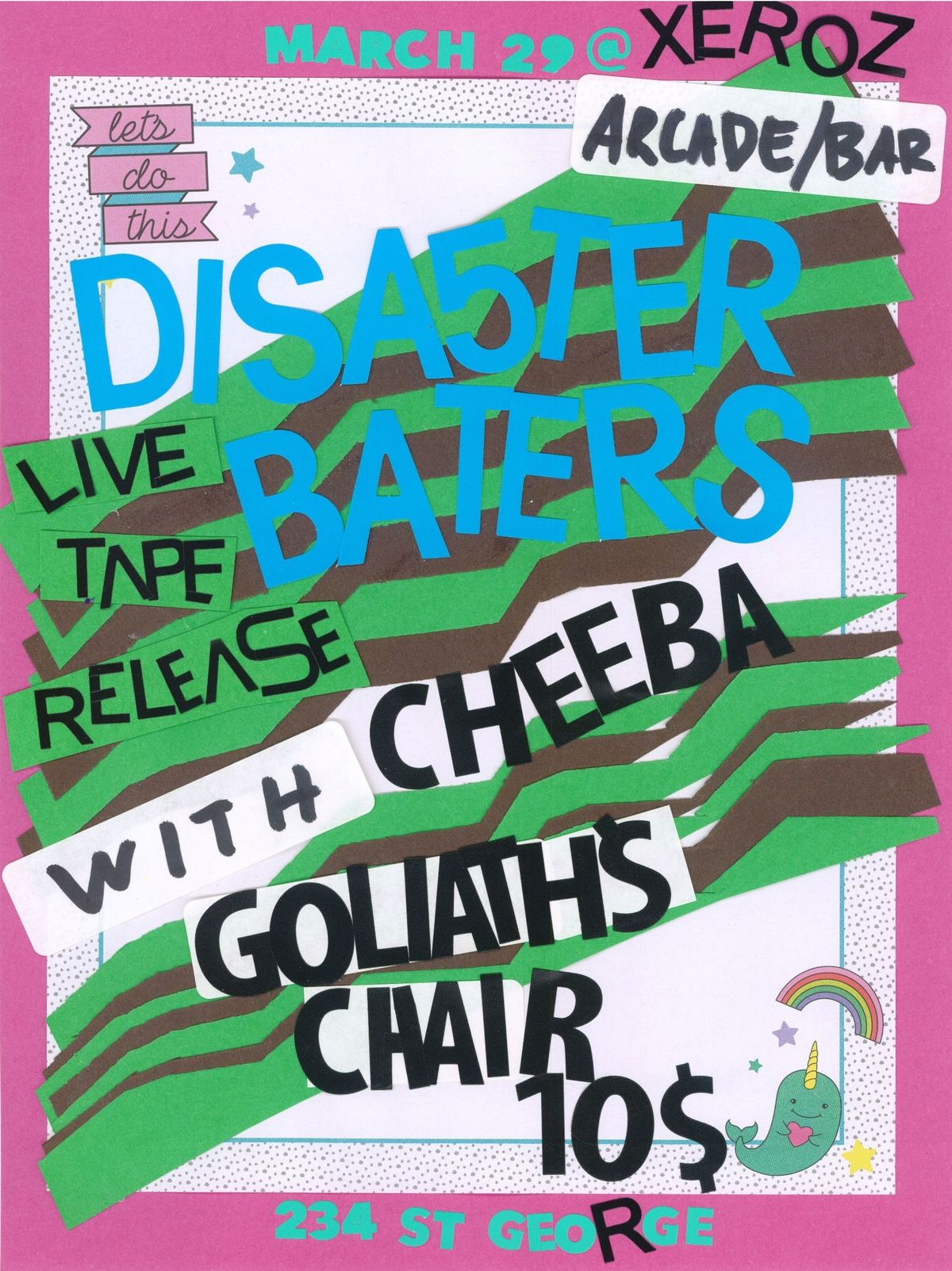 DISASTERBATERS TAPE RELEASE W\/ CHEEBA + GOLIATH'S CHAIR (SJ