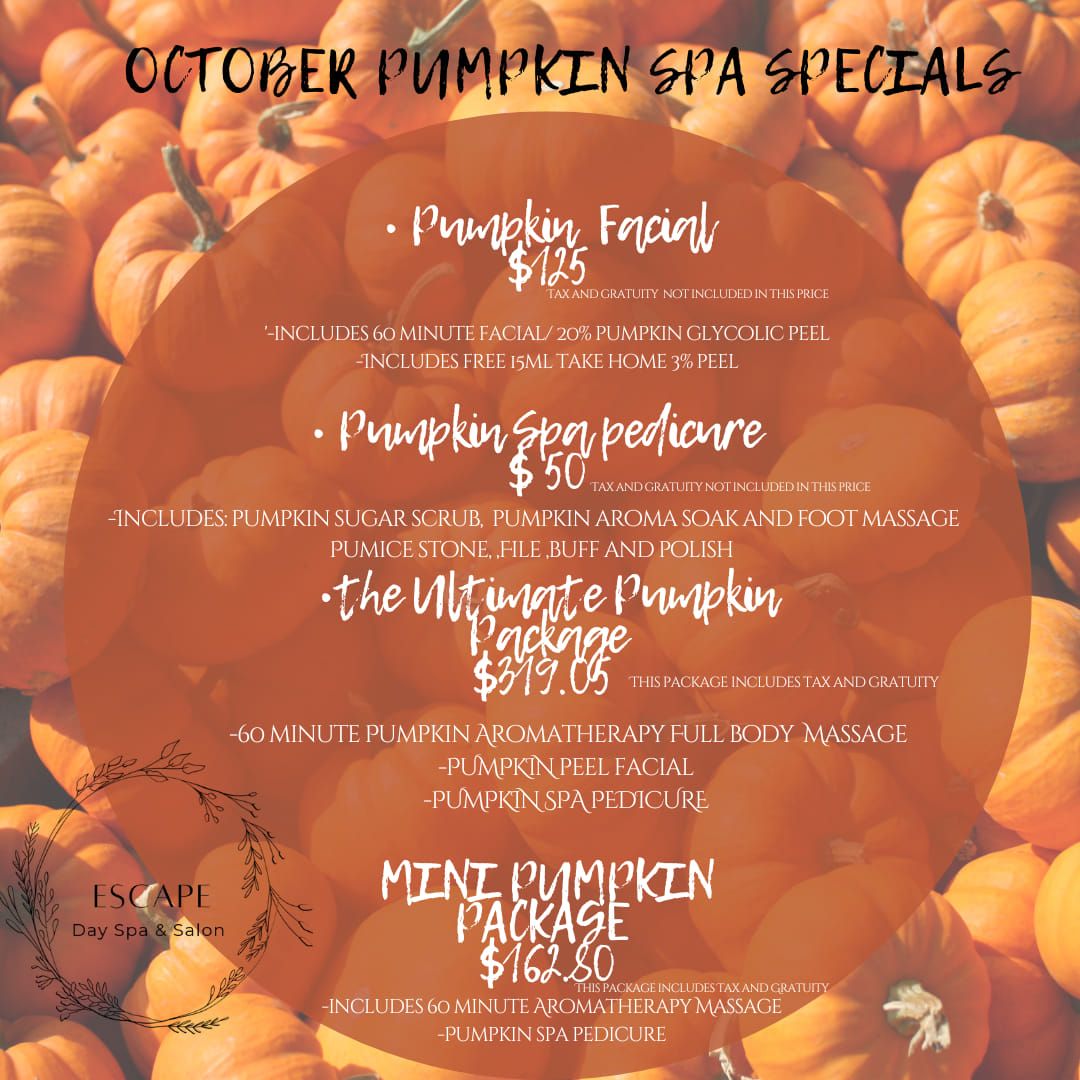 Pumpkin Spa Specials 