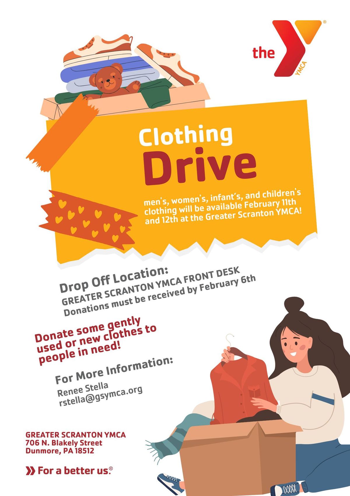 Greater Scranton YMCA Clothing Drive!