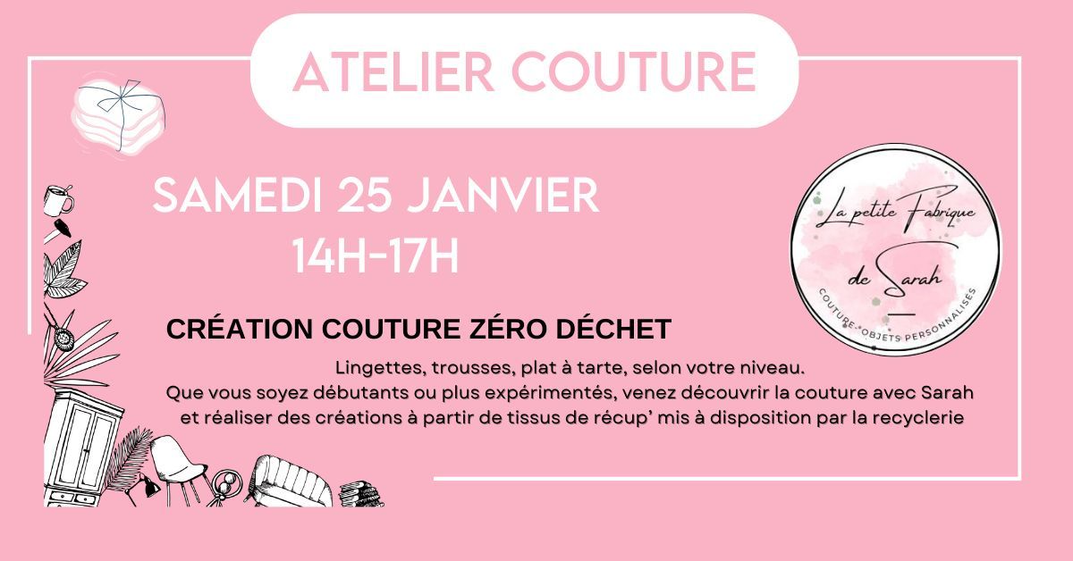 Atelier  couture Z\u00e9ro D\u00e9chet 