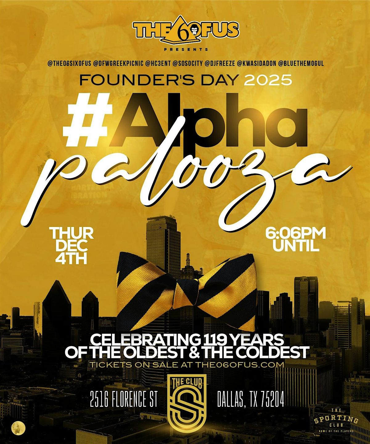 ALPHA PALOOZA -  DFW FOUNDERS' DAY 2025