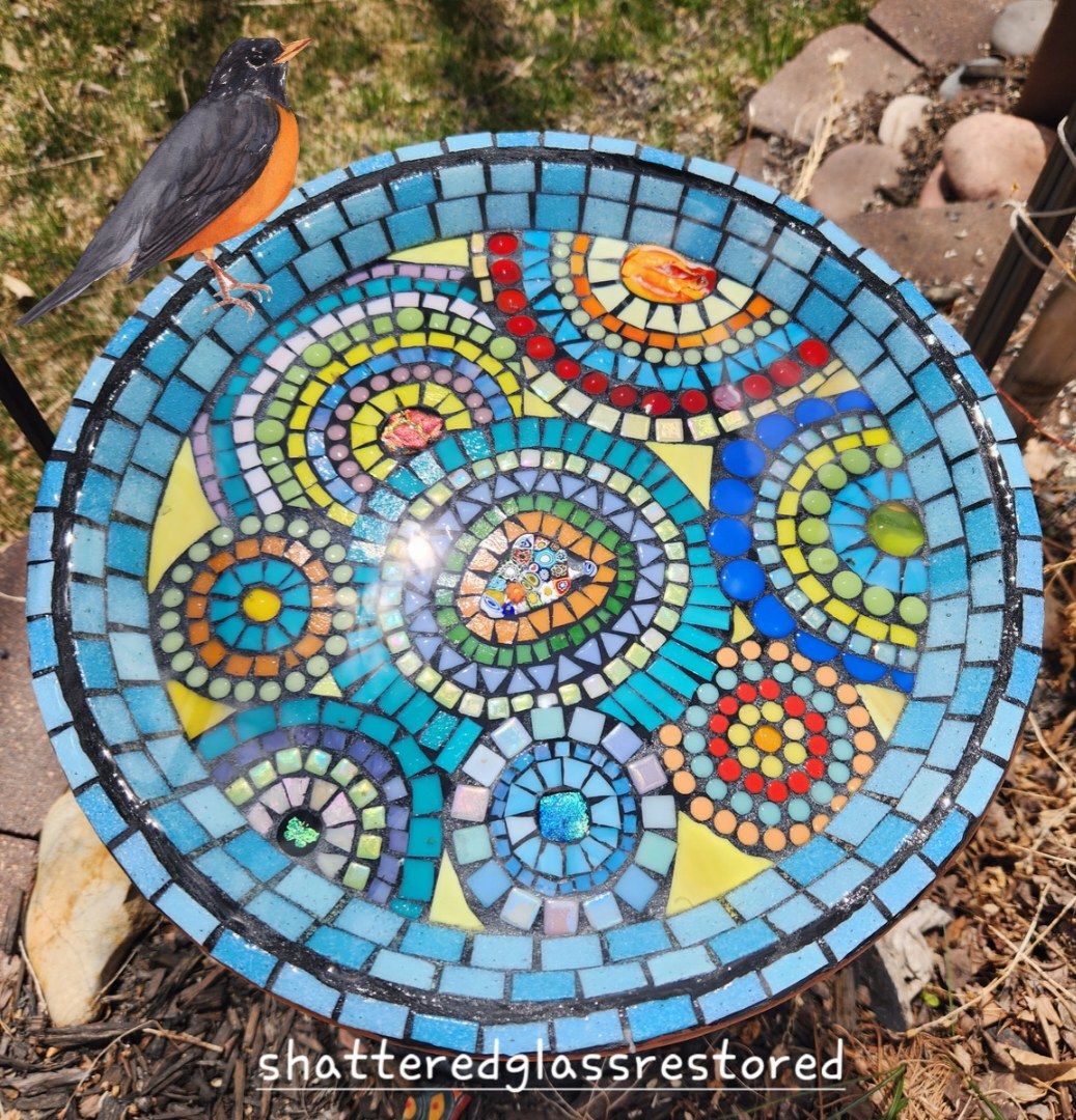 Mosaic Birdbath Class