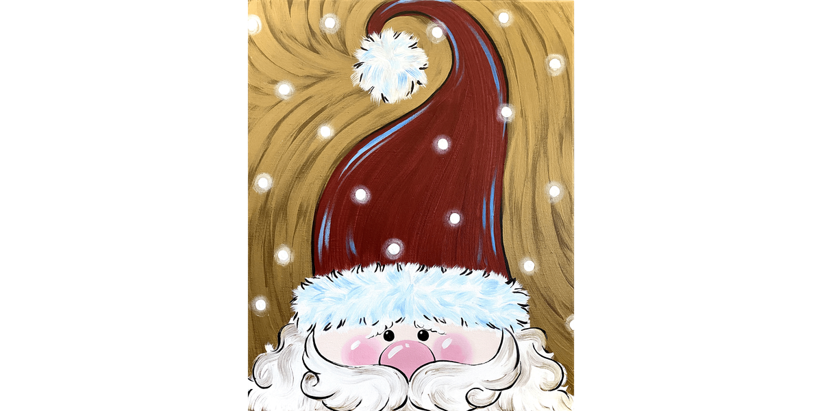 Jolly Peekaboo Santa - Paint and Sip in Sacramento | Classpop!\u2122