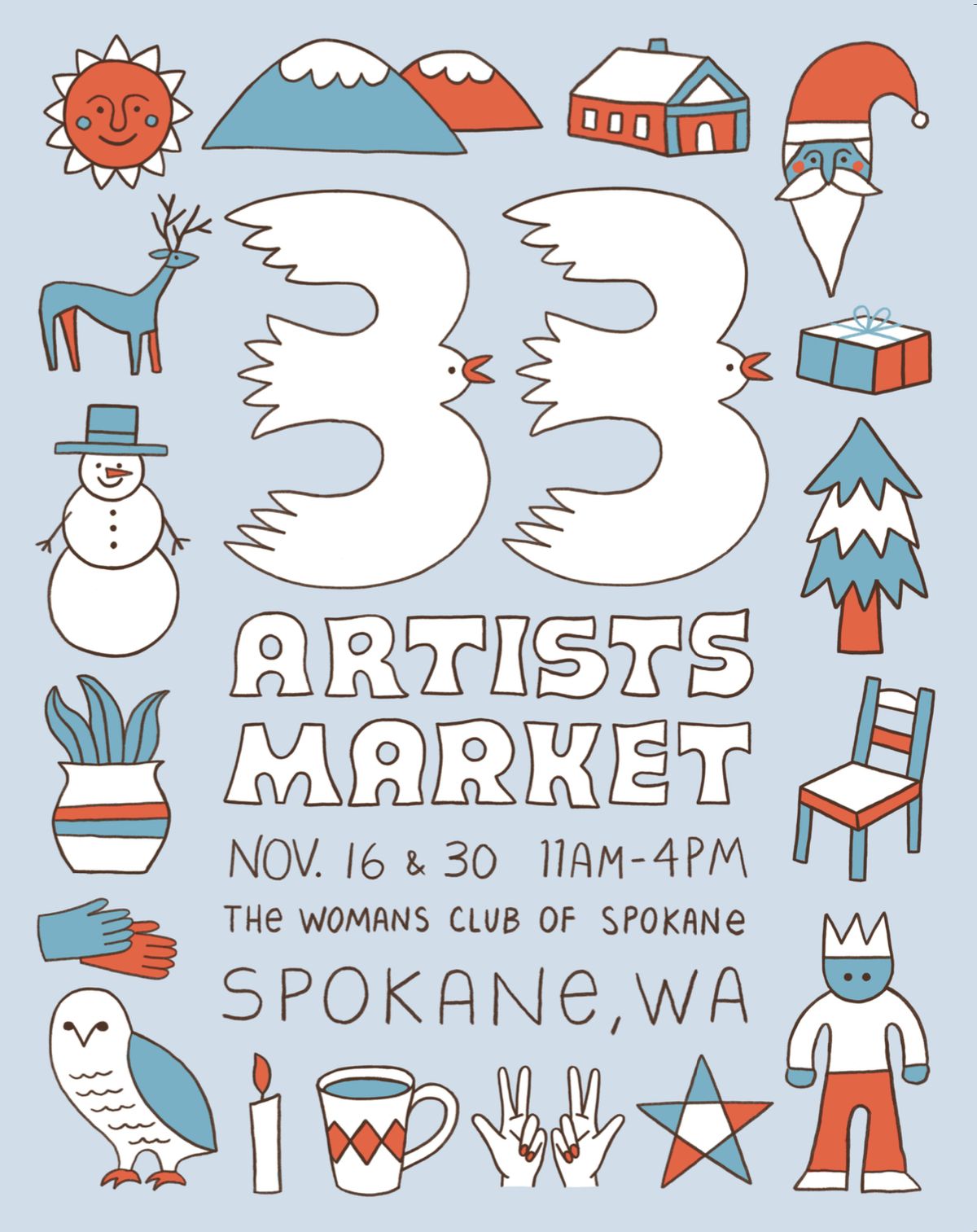 33 Artists Market at the Womans Club of Spokane