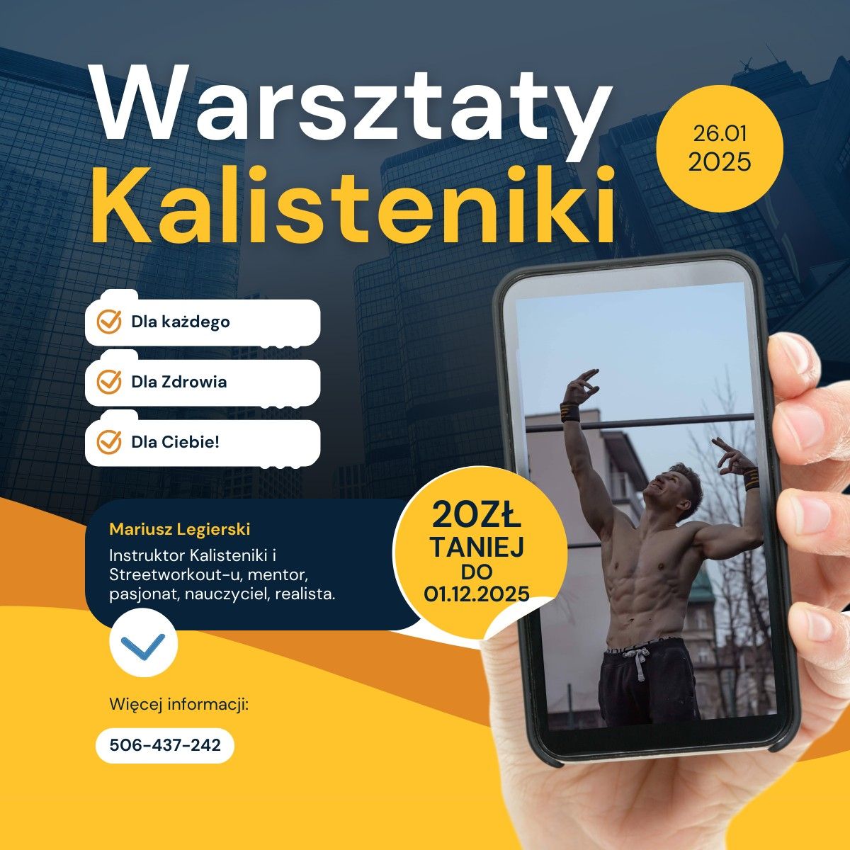 Warsztaty Kalistenika\/Streetworkout 