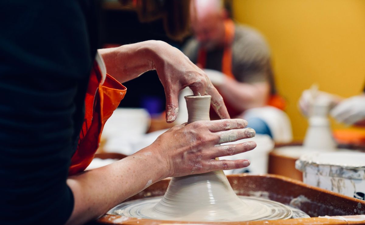 One day "Try-It" Pottery Class.    fun class for beginners to learn pottery-making basics.