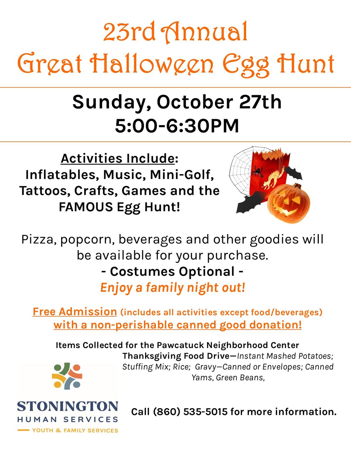 23rd Annual Great Halloween Egg Hunt